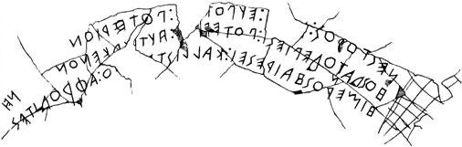 Nestor's Cup, transliteration